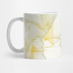 Yellow & White Design Mug